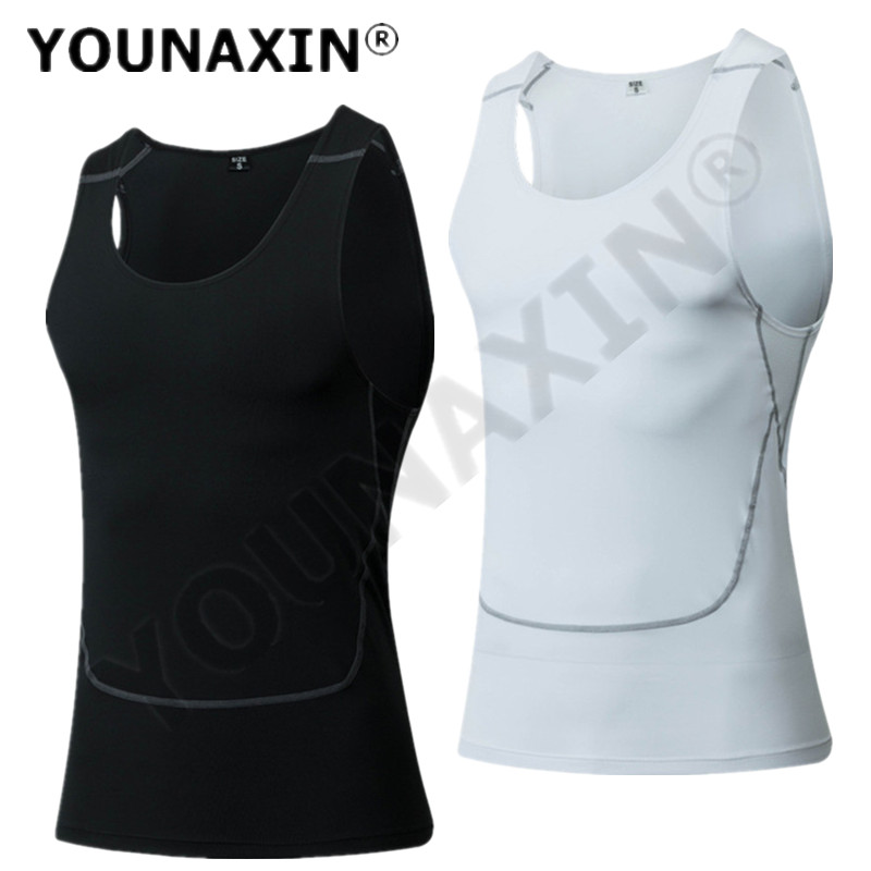Men Black Sport Skinny Vest Ti - đánh giá và giá Base Layer Top
