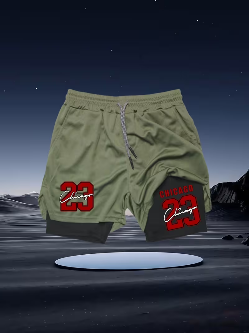 2026 New Men's Quick-Dry Doubl - đánh giá và giá Compression Shorts Athletes